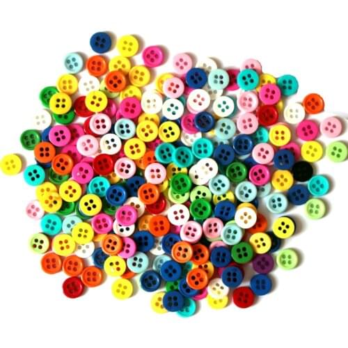 1000pcs 9mm Bulk Childrens Clothing decorative Button Resin Scrapbook Knopf Bouton DIY Apparel Sewing Accessories Tool