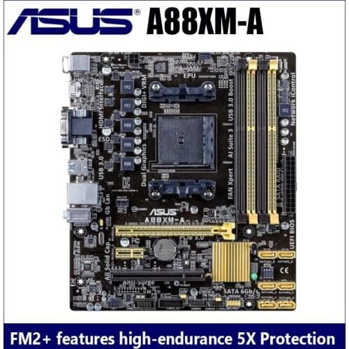 Socket FM2/FM2+ Asus A88XM-A Motherboard DDR3 64GB AMD A88X AMD A10/A8/A6/A4/Athlon PCI-E 3.0/2.0 Desktop A88X Placa-Mãe FM2