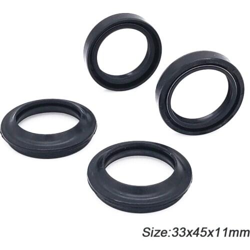 Front Fork Damper Oil Seal and Dust Seal 33X45x11mm for YZ80 BW200 TW200 SRX250 BW350 XV250