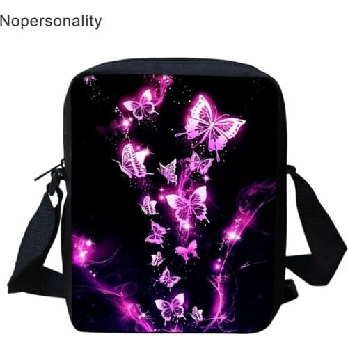 Nopersonality Student Girls Shcoolbag Colorful Butterfly Printed School Book Bag Child School Bagpack Kids Girl Bookpack Custom
