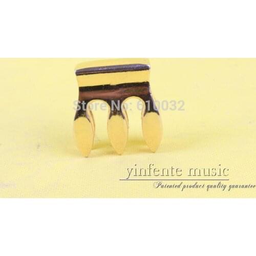 Heavy Chrome-Plated Brass Practice Mute: 3/4-4/4 Cello