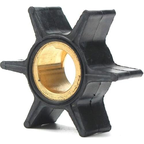 Water Pump 18-3051 395289 Impeller For Johnson Evinrude 20/25/30/35HP Outboard Motor 5.1cm Black Rubber 6 Blades Boat Parts