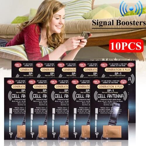 10 x New Cell Phone Signal Boosters - The Latest SP-1 Antenna GENERATION X Enhancement Antenna Booster Improve Signal