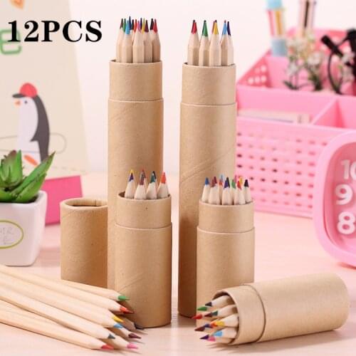 12 colored pencils, small pencils, colored pencils, lead office stationery, writing and painting, new students