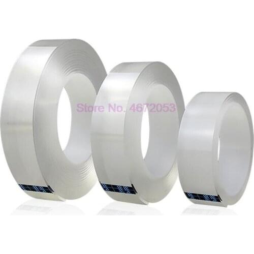 200pcs/lot 1M/3M/5M Nano magic Tape Double Sided Tape Transparent NoTrace Reusable Waterproof Adhesive Tape Cleanable Home