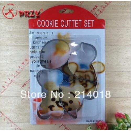 4 Styles Stainless Steel Christmas Sets Cupcake Mold Sugarcraft Cupcakes Cake Decorating NO.M1123 Cookies Pastry Cutter