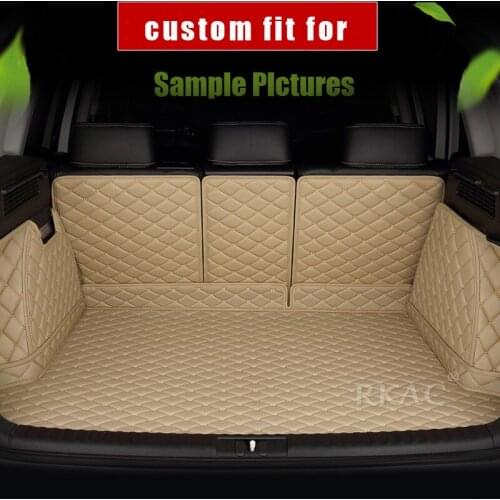 RKAC Custom car trunk mats for Renault All Models megane scenic kadjar fluence laguna koleos Espace Talisman Latitud captur