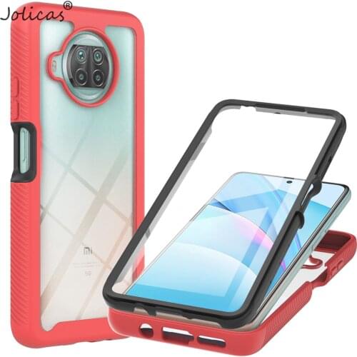 Bumper Cases For estojo Xiaomi 10T Lite 5G Capinha Anti-Fall Front And Back Case sFor Xiaomi carcaso Mi 10T Lite 5G Phone Bags