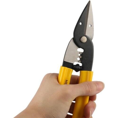 ELECALL Crimping Pliers Wire Stripper Cable cuttter Multifunctional Scissor Cable Cutter Electrician Multi Tool Hand tools