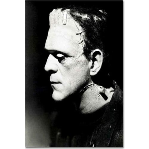 Frankenste Universal Monsters Horror Movie Film Silk Cloth Poster Art Bedroom Decoration