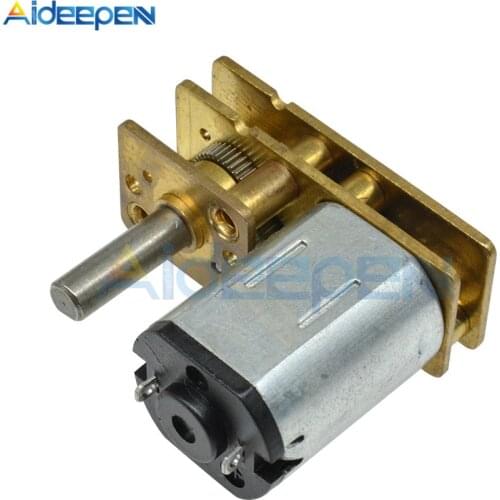 GA1024-N20 DC 3V 6V 12V 15/30/100/150/200/500/600/1000RPM Micro Speed Gear Motor Reduction Gear Motors With Metal Gearbox Wheel