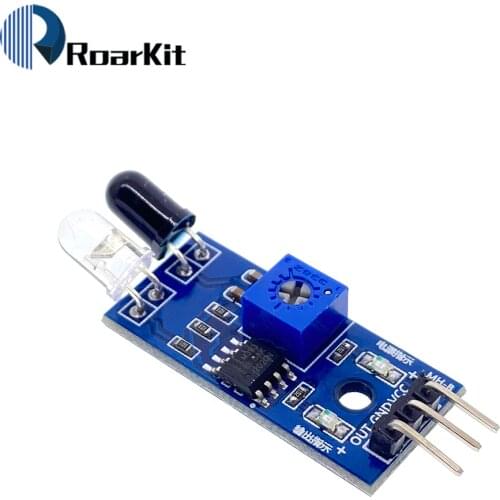 IR Infrared Obstacle Avoidance Sensor Module for Arduino Smart Car Robot 3-Wire Reflective Photoelectric New