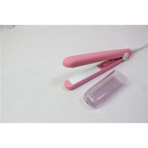 Ceramic electric mini splint curling iron straight hair bang pear flower buckle marcel artifact in the vessel