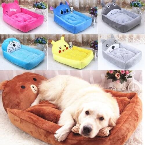 Pet dog bed Animal Cartoon Shaped Dog House Sofa Puppy Flannel Kennel Cat Litter pet cat Mats big dog bed cat kennel Plush mat