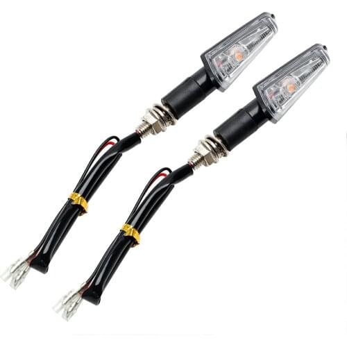 Motorcycle Turn Signal Lights 2Pcs/set Amber Indicator Lamps Universal LED Motos
