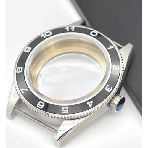 Mens Watch Case waterproof 41MM Blcak Ceramic Bzele Fit ETA 2836 Miyota 8205/8215/821A DG 2813 movement Wristwatches case men