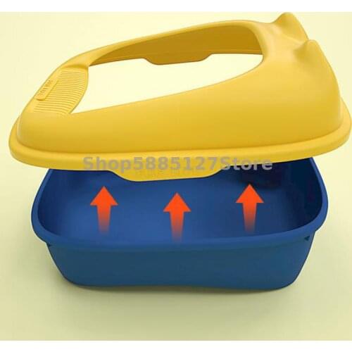 Cat Litter Basin Splash Proof Semi Closed Cat Toilet Deodorization Large And Small Cat Litter Basin Cat Litter Basin Cat Product