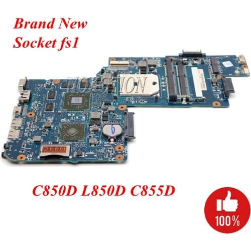 NOKOTION NEW H000050830 Main board For Toshiba Satellite L850D C850D C855D Laptop Motherboard Socket fs1 DDR3 7600M GPU