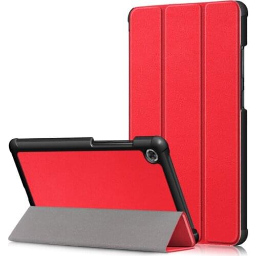 Solid Color case For Lenovo Tab M7 TB-7305F TB-7305I TB-7305X 7.0Inch Folding Stand Smart PU leather Cover