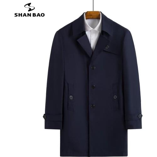 Мужские длинные тренчи SHAN BAO China At AliExpress