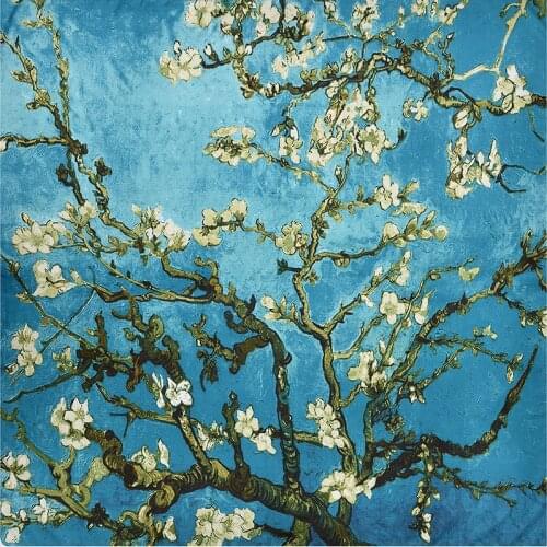 HOT Brand Square Floral Scarves Ladies Fashtion Print Women Shawls Femme Silk Bandana Twill Silk Scarfs Hijab Head Scarf Stole