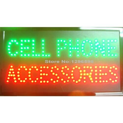 CHENXI direct sale led cell phone accessoriescustom sign 10*19 inch semi-outdoor ultra bright advertising running signage
