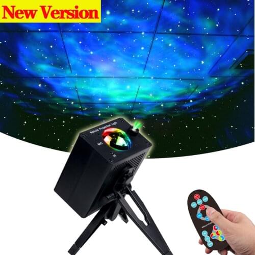 LED Galaxy Stage Effect Lighting Strobe Laser Projector Led Night Lamp Disco Ball Xmas Holiday Lamp For Home DJ Party Child