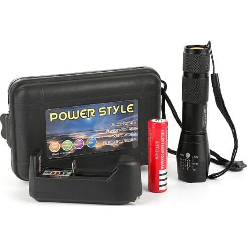 Tactical Flashlight USB Rechargeable IP68 Waterproof Ultra Bright Tactical Flash Light Torch 5 Lighting Modes For Camping 2021