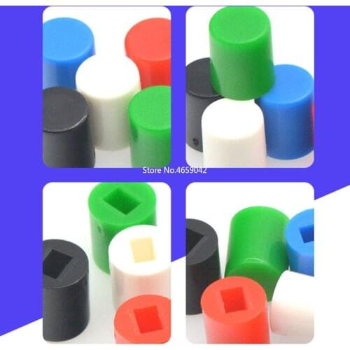 50pcs A06 Tactile Push Button Switch Cap 7mm Applies to 5.8*5.8 7*7 8*8 8.5*8.5 Self-locking Switch Button Cap