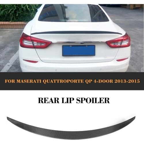 Carbon Fiber Rear Trunk Lid Spoiler Wing Lip for Maserati Quattroporte QP Executive GT 4-Door 2013 2014 2015 Car Cover