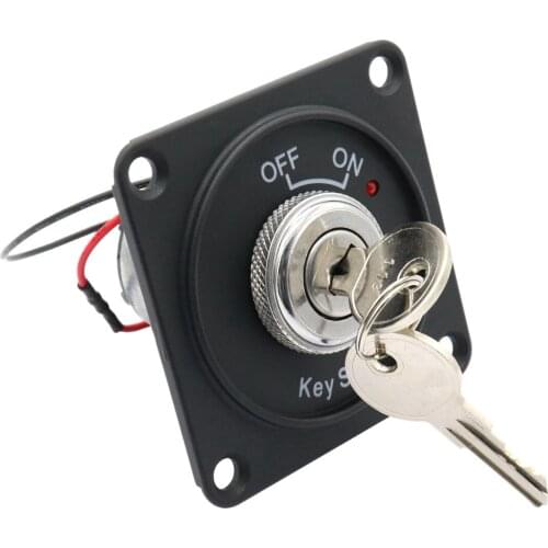 Universal 12V Car Boat Motorcycle Ignition Starter Key Ignition Switch Panel 2Position With 2 Keys