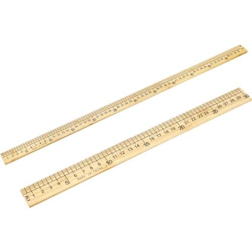 Uxcell Straight Ruler Metric Measuring Tool Wood for variety of Applications in Offices Drawing Architecture and Engineering