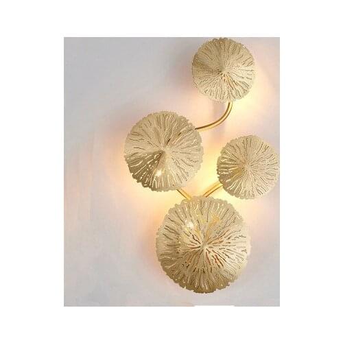 Vintage nordice crystal wall lights bedroom light iron aisle corridor corridor wall lamp wall lamp