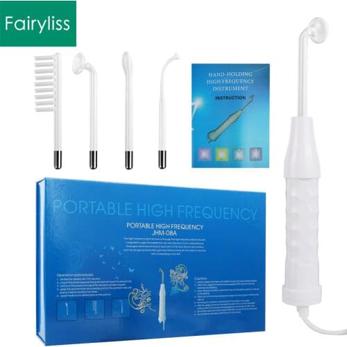 High Frequency Facial Machine Electrode Wand Glass Tube Electrotherapy Skin Spot Acne Remover Hair Body Facial Spa Beauty Care