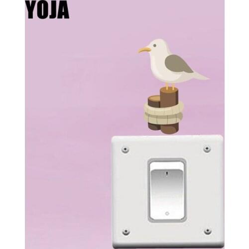 YOJA Cartoon Lovely Birds Decor Switch Wall Sticker Living Room Bedroom Personalized 10SS0385