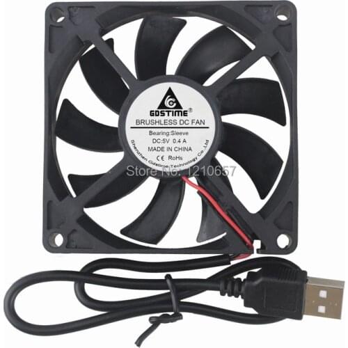 10PCS LOT Gdstime 8015S 80mm 80x80x15mm 8cm DC 5V USB Cooler Cooling Fan