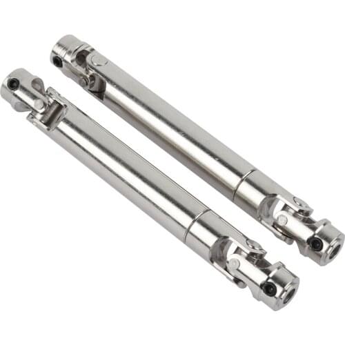 2pcs Steel Universal Joint Drive Shaft CVD 90-110mm 110-155mm for Axial SCX10 D90 1/10 RC Rock Crawler Car