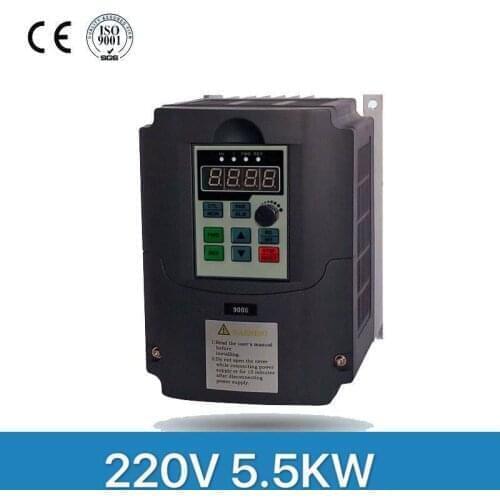 5.5KW VSD 220v to 380v Spindle Inverters VFD AC drive frequency converter Factory Direct Sales