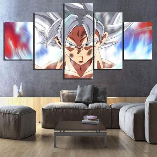 5 Piece Canvas Wall Art Animation Personage Poster Abstract Modular Living Room Decoration Bedroom Image Home Office Poster