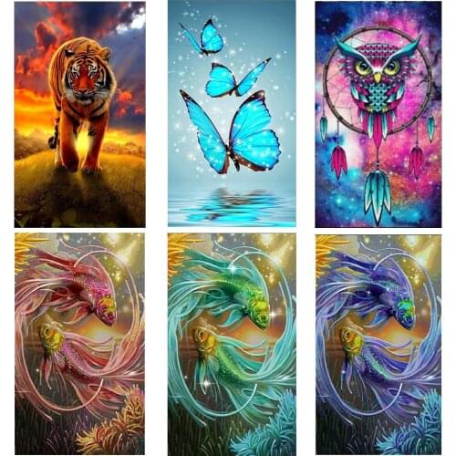 5D diamond painting animal porch diamond mosaic stick diamond embroidery home decoration pattern DIY handmade new year gift