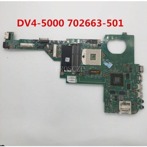 Free shipping For Latitude DV4-5000 Laptop motherboard 702663-001 702663-501 702663-601 working well