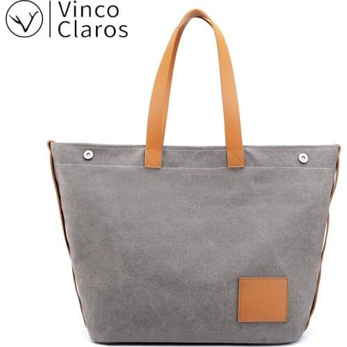 Large Canvas Casual Tote Travel Durable Shoulder Bags Women Handbag Big Shopping Bag Designer Hand Bags Sac bolso grande mujer