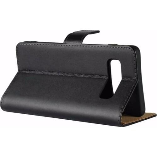 Folio Stands Genuine Leather Phone Case Soft Cover For Galaxy J4 J6 S8 S9 S10 Plus S10 Lite Note 9 Note8 A9 Star S7 S6 edge