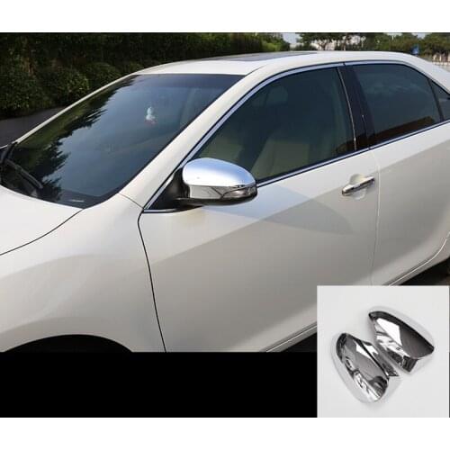 For European Toyota Camry 2012 2013 2014 2015 Auto Accessories Car Rearview Mirror Protector Cover Frame Trim Car Chrome Styling