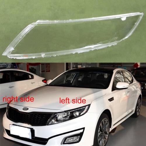 For KIA K5 2009 2010 2011 2012 2013 Front Headlamps Transparent Lampshades Lamp Shell Masks Headlight Cover Lens Glass