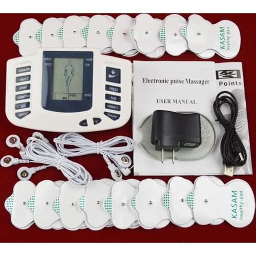 Electric Tens Muscle Stimulator Digital Muscle Therapy Full Body Massage Relax 16pads Pulse Ems Acupuncture Health Care Machine