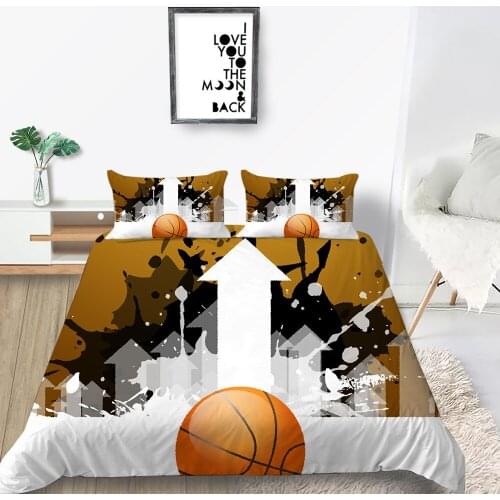 King Size Bedding Set Basketball Fashionable Creative Duvet Cover Artistic Queen Twin Full Single Double Unique Design Bed Set