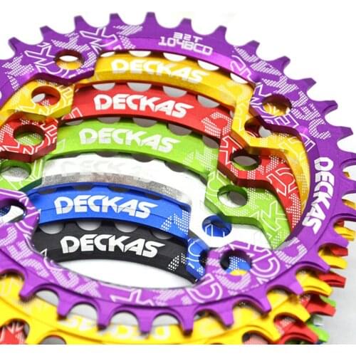 MTB Crankset Tooth Plate Round Narrow Wide Mountain Bike Bicycle 104BCD Crankset Disc 32T 34T 36T 38T Crankset Tooth Plate Parts