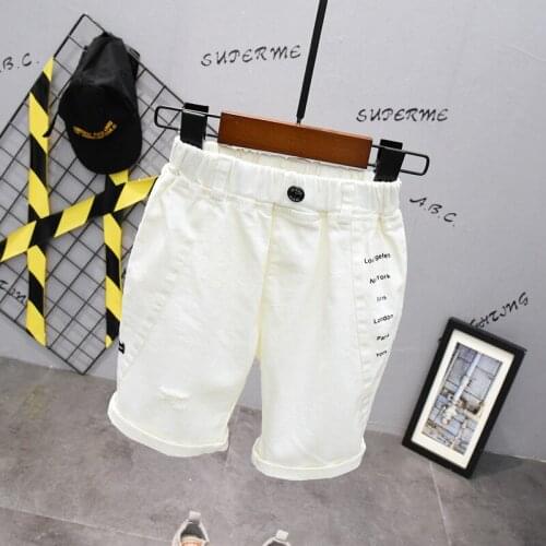 2 3 4 5 6 Years Toddler Boys Shorts New Arrival Fashion Hole Shorts For Boy Elastic Waist Children Pants 2020 Summer Boy Shorts
