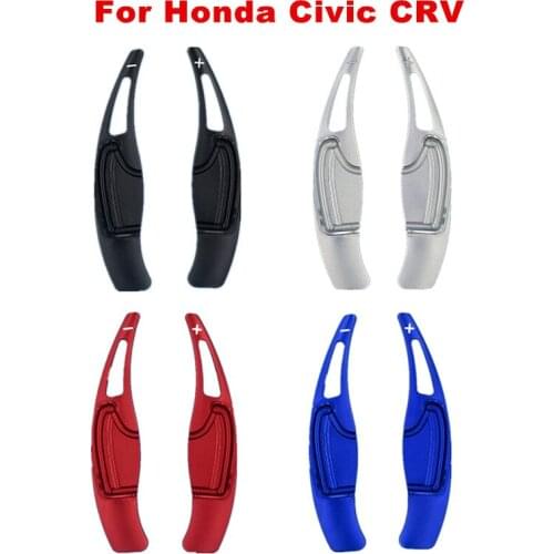 2x Car Steering Wheel Shift Paddle Shifter Paddle Blade Extension Aluminum Alloy For Honda Civic 2012 CR-V CRV 2016 2017